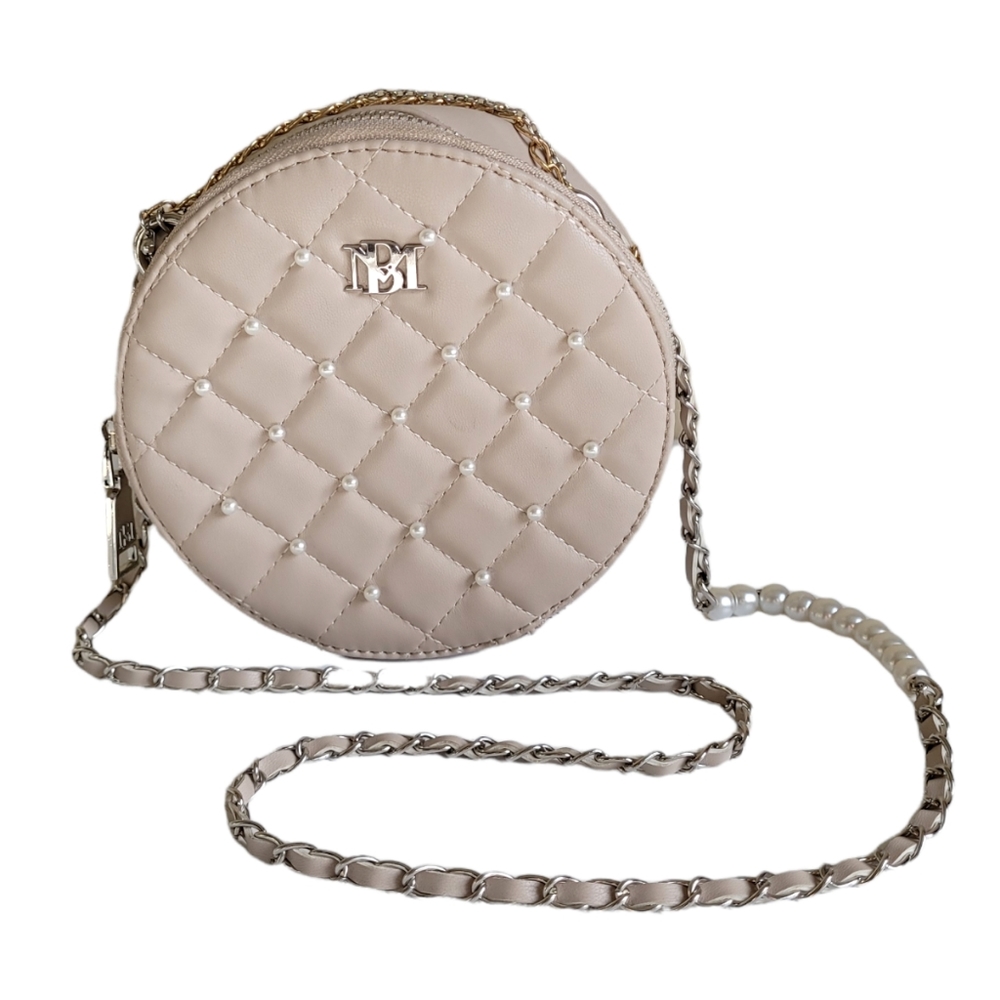 Badgley Mischka Round Crossover Bag Tan Small